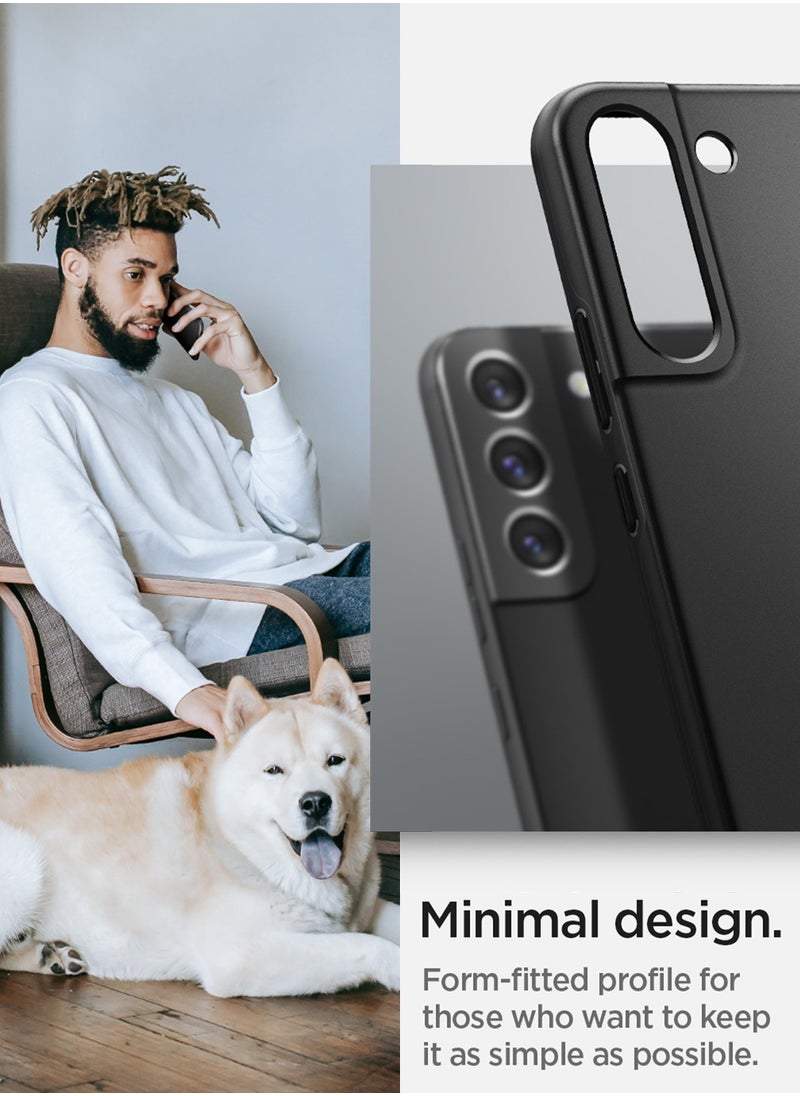Spigen Thin Fit Case Cover for Samsung Galaxy S22 (2022) - Black  - Image 5