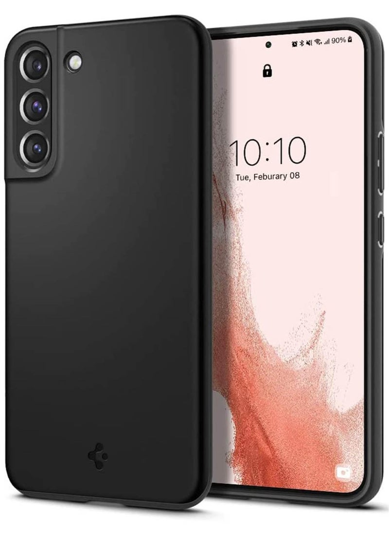 Spigen Thin Fit Case Cover for Samsung Galaxy S22 (2022) - Black  - Image 1