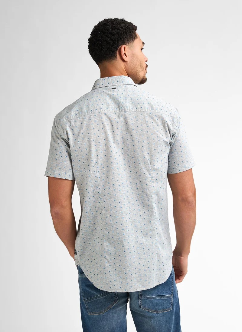 Petrol Industries Men Shirt Short Sleeve AOP