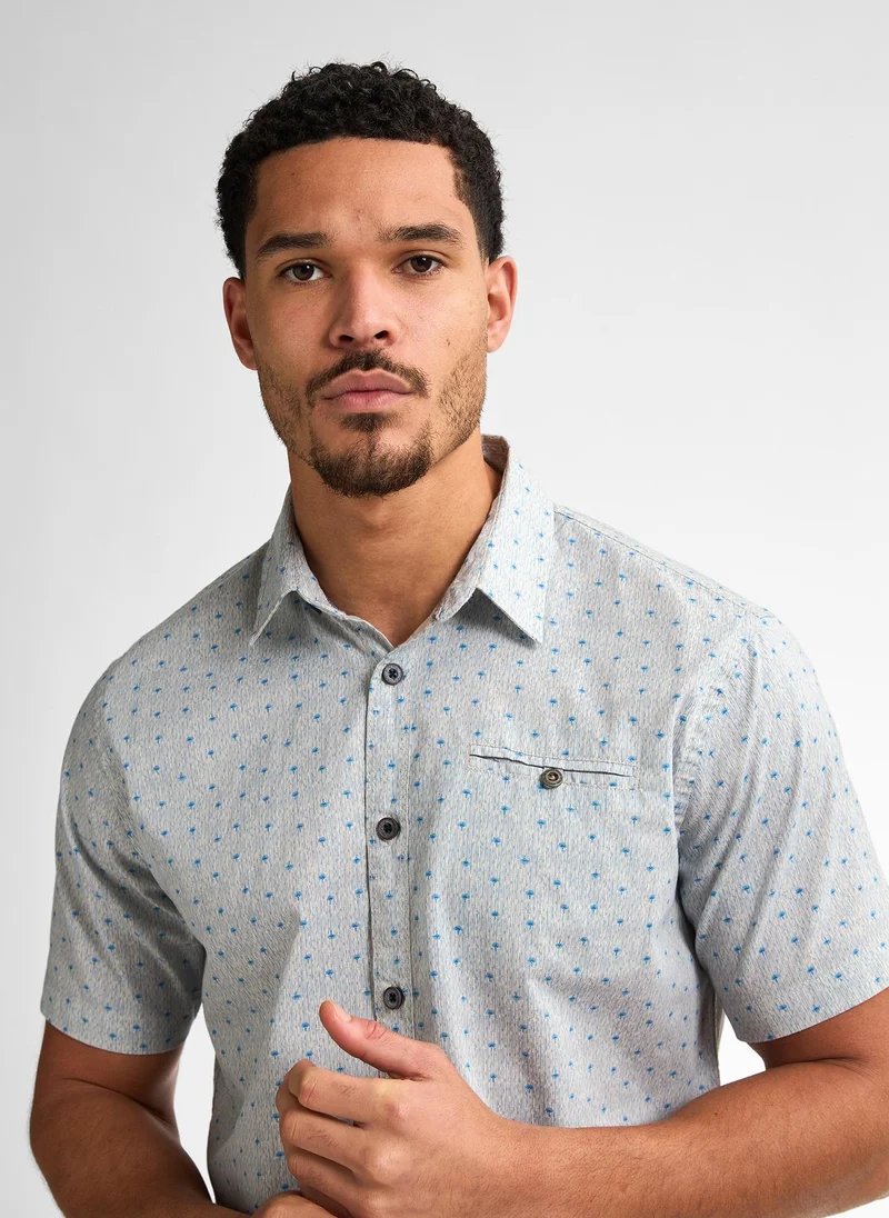 Petrol Industries Men Shirt Short Sleeve AOP