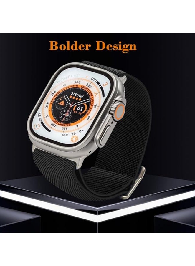 HablTech Nylon Elastic Braided Strap for Apple Watch 38mm/40mm/41mm/42mm Soft Sport Band Applicable to iWatch Series11/10/9/8/7/6/5/4/SE/SE2/SE3 - Image 3