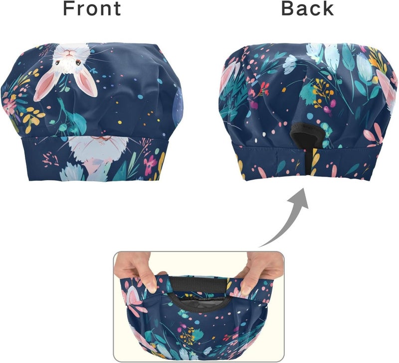 Kid Chef Costume Creative Rabbit Flower Easter Child Apron with Pockets for Baking Cooking Painting 3-12 Years Old - Image 2
