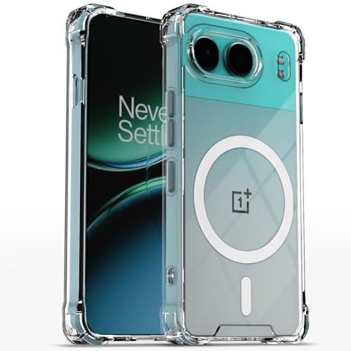Pikkme Back Cover for OnePlus Nord 4 5G Mag-Safe Shockproof PC + TPU Protective Case Magnetic Support Bumper Case (Transparent Mag-Safe) - Image 1