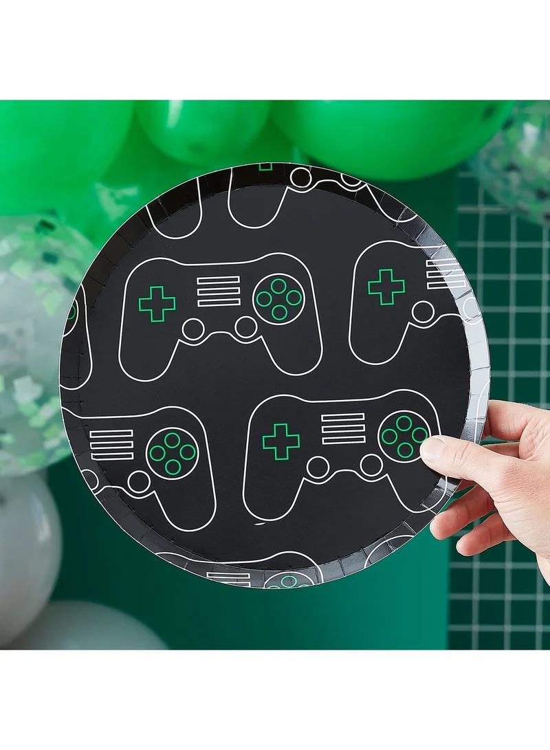 Ginger Ray Gaming Print Paper Plates