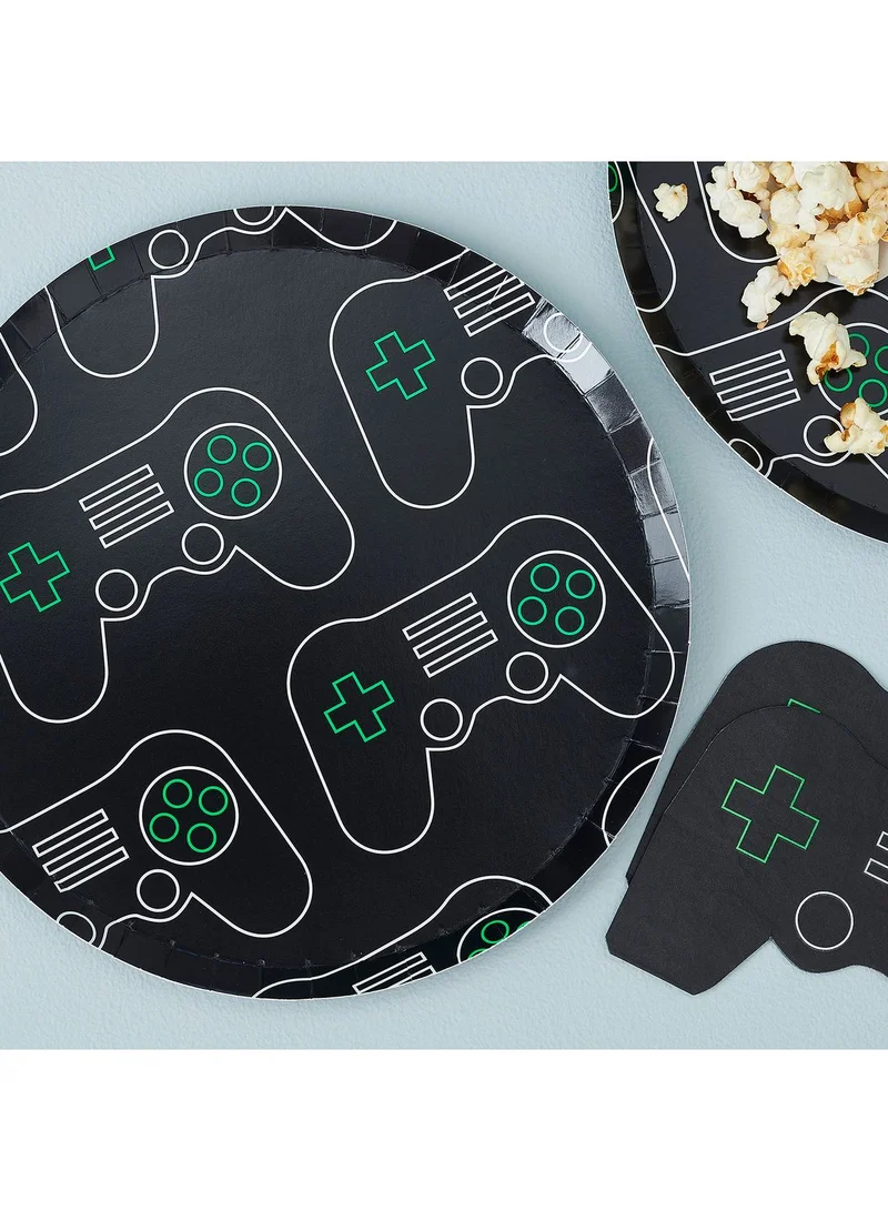Ginger Ray Gaming Print Paper Plates