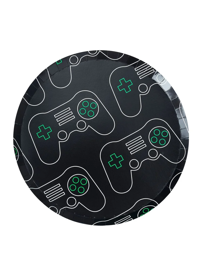 Ginger Ray Gaming Print Paper Plates