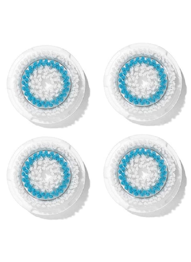 Clarisonic Brush Head Replacements Compatible with Clarisonic Mia 1, Mia 2, Mia Fit, Alpha Fit, Smart Profile Uplift and Alpha Fit, 4 Pack(Deep Pore)  - Image 1