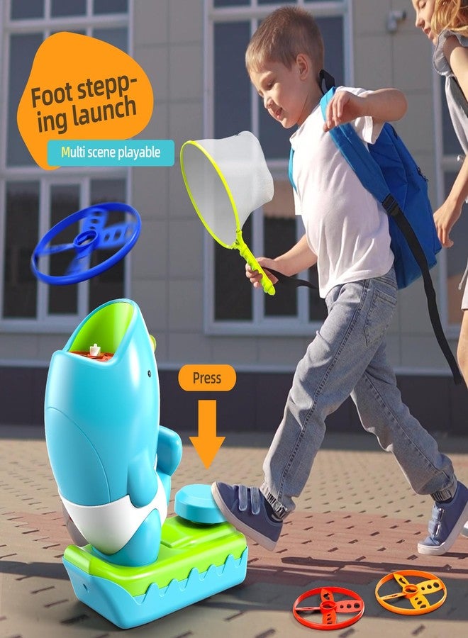 WATUDOU 15 PCS Flying Disc Launcher Outdoor Indoor Game Toys Gifts for 3 4 5 6 7 Year Old Boys Kids, Outdoor Outside Game Toys for Boys Girls Ages 3-5 4-8, Ideal 3 4 5 6 Year Old Birthday Gifts - Image 5