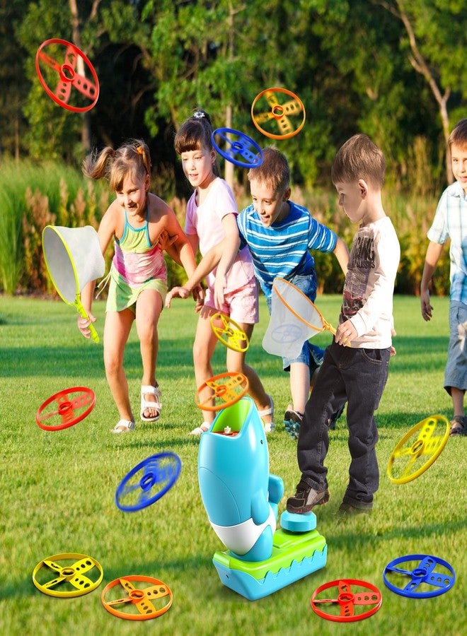 WATUDOU 15 PCS Flying Disc Launcher Outdoor Indoor Game Toys Gifts for 3 4 5 6 7 Year Old Boys Kids, Outdoor Outside Game Toys for Boys Girls Ages 3-5 4-8, Ideal 3 4 5 6 Year Old Birthday Gifts - Image 3