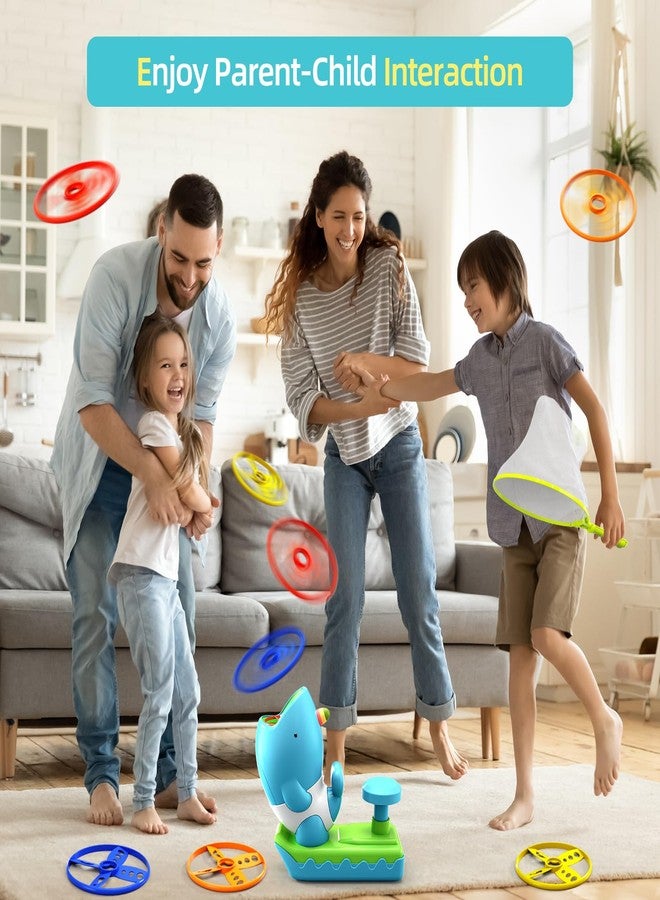 WATUDOU 15 PCS Flying Disc Launcher Outdoor Indoor Game Toys Gifts for 3 4 5 6 7 Year Old Boys Kids, Outdoor Outside Game Toys for Boys Girls Ages 3-5 4-8, Ideal 3 4 5 6 Year Old Birthday Gifts - Image 2