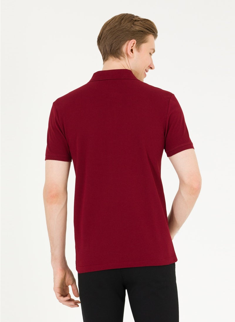 U.S. Polo Assn. - Base. Polo Assn. Claret Red Men's Polo T-Shirt GTP04IY023 - Image 1