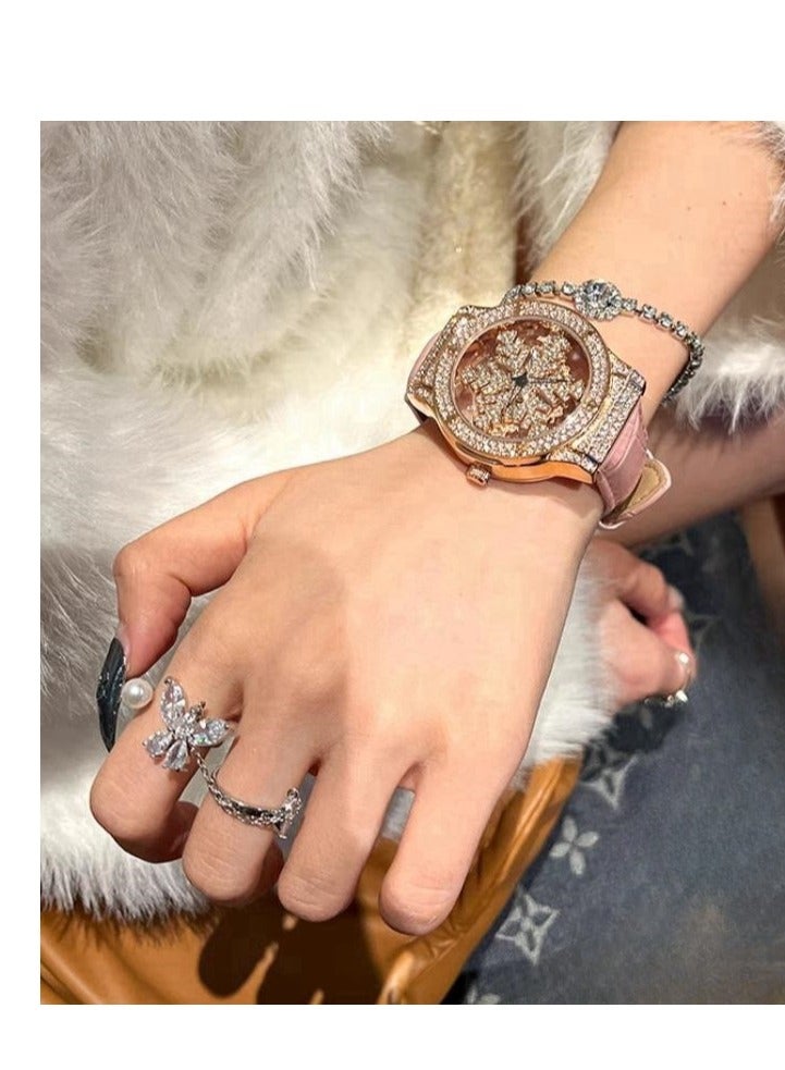 Yiming Ladies' Light Luxury Niche Starry Sky Watch - Image 4