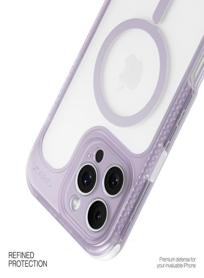 ORIbox Seralyn Series for iPhone 16 Pro Max Case - MagSafe Compatible, Triple-Layer Shockproof Protection, Crystal-Clear Back with Elegant Matte Frame(6.9", Mauve Twilight) - Image 2