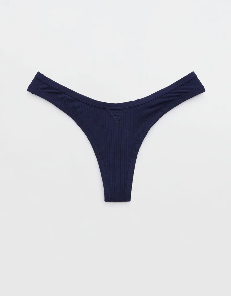 Aerie Superchill Modal Rib Thong Underwear