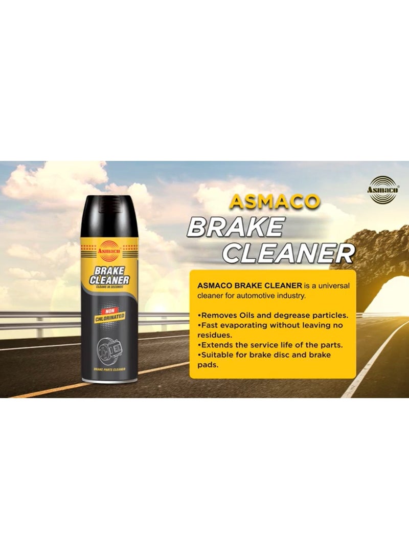 Asmaco Brake Cleaner Spray – 500ml-Fast Evaporating Automotive Degreaser for Brake Discs, Pads, Clutches & Engine Parts, Removes Oil & Grease, Residue-Free - Image 2