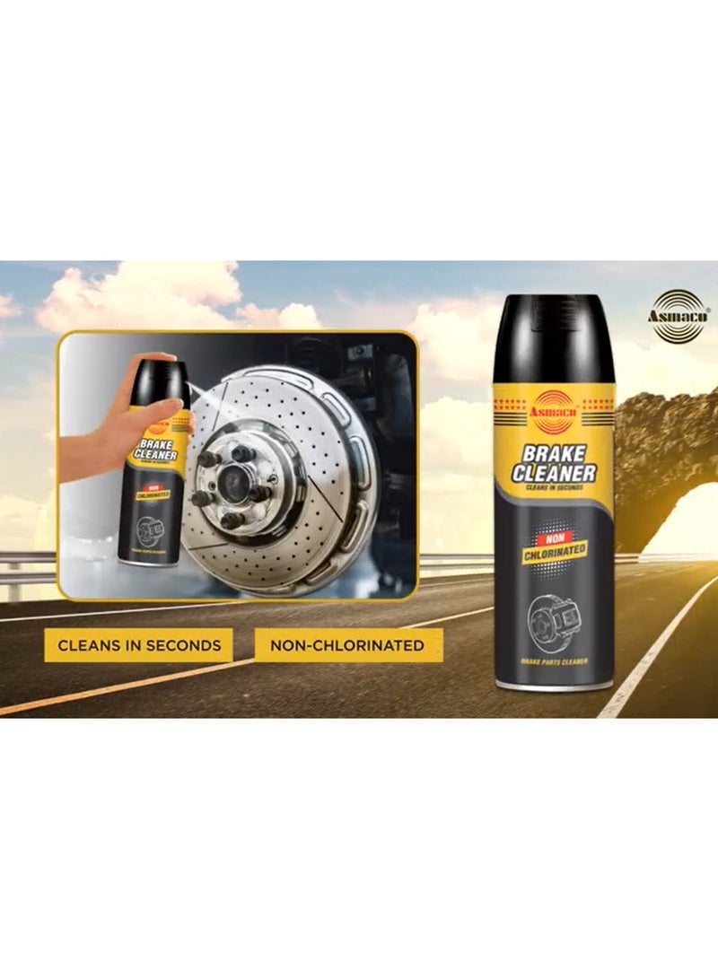 Asmaco Brake Cleaner Spray – 500ml-Fast Evaporating Automotive Degreaser for Brake Discs, Pads, Clutches & Engine Parts, Removes Oil & Grease, Residue-Free - Image 3
