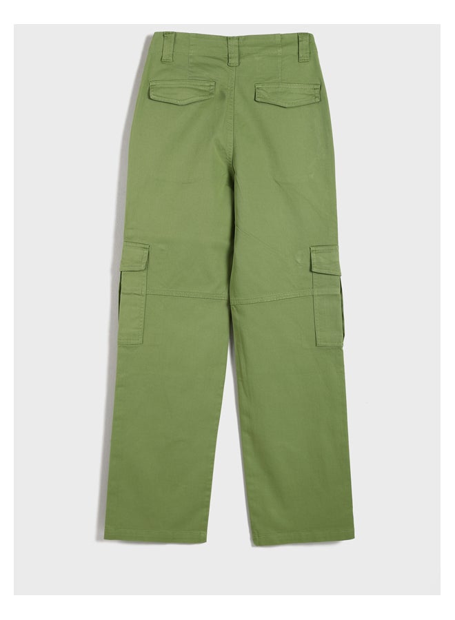 LC WAIKIKI Standard Fit Gabardine Women's Cargo Trousers - Image 2
