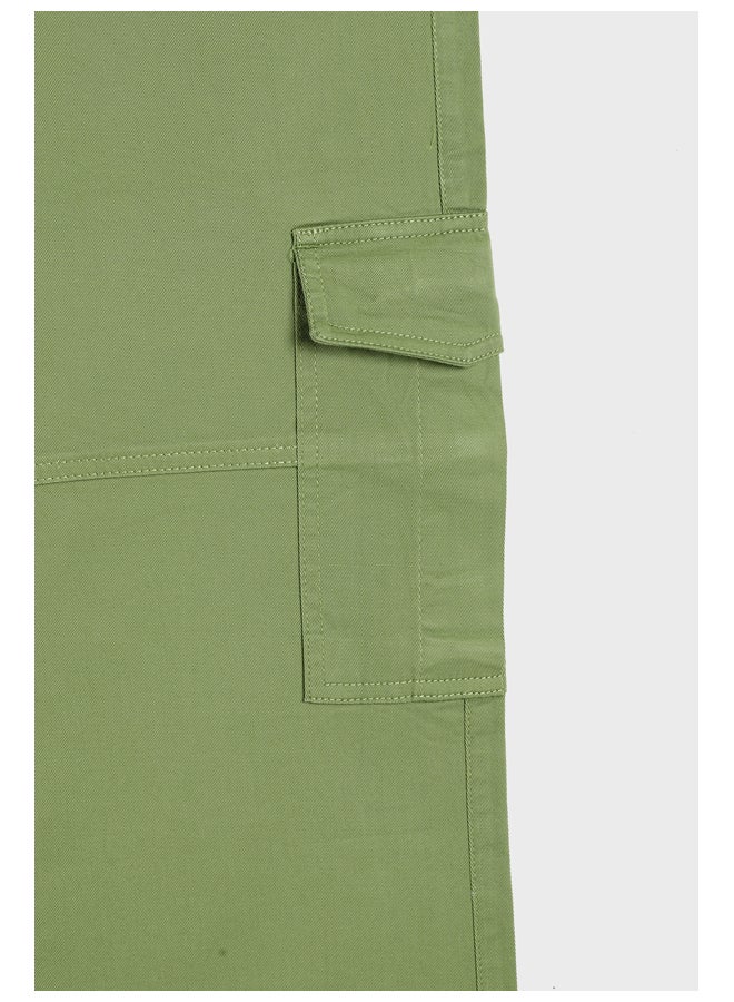 LC WAIKIKI Standard Fit Gabardine Women's Cargo Trousers - Image 3