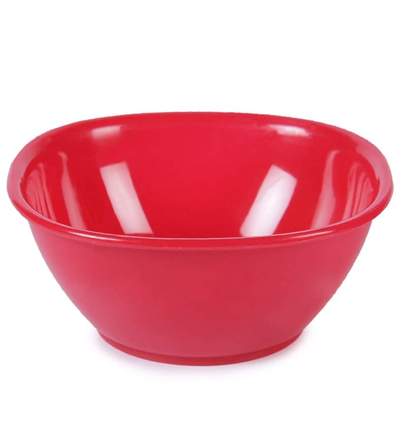PRIZMA Plastic Dinner Set - Set Of 24, Red - Image 3