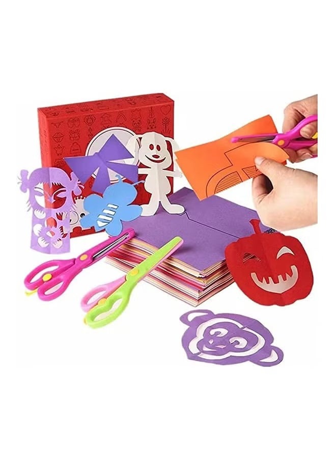 زي جي تريو مجموعة قطر الورق للأطفال 240 قطعة - ألعاب نشاطية بالورق مع 2 ق scissors آمنة - ألعاب تعليمية للأطفال - فكرةGift ميزة - نشاط قطر الورق لتمهيد مهارات القطع - مجموعات كتب القطع الممتعة  - Image 1