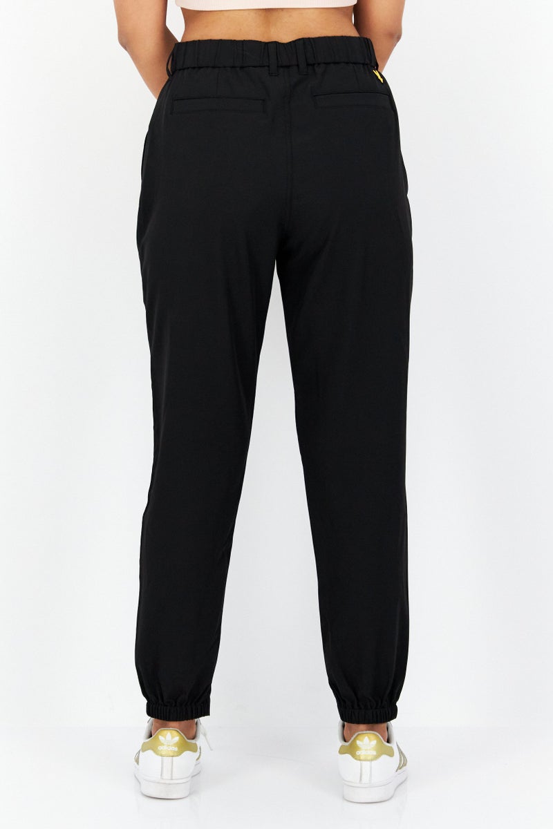 Lyle & Scott Women Pull On Plain Trousers, Black - Image 2