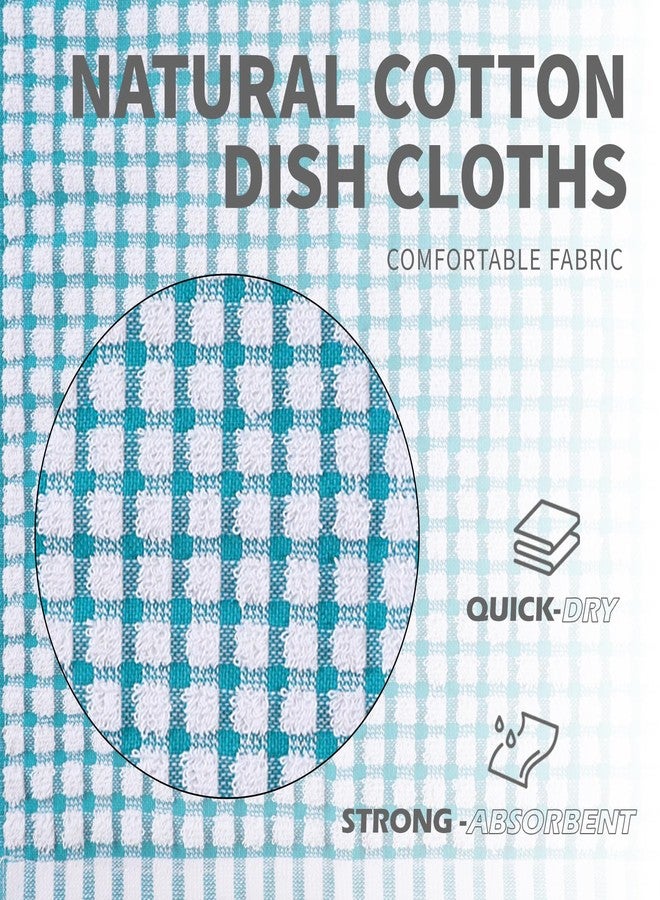 Oeleky Dish Cloths for Kitchen Washing Dishes, Super Absorbent Dish Rags, Cotton Terry Cleaning Cloths Pack of 8, 12x12 Inches - Image 5
