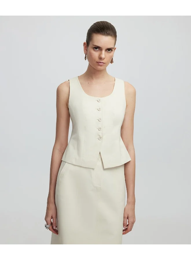 Ipekyol  Slim Fit Vest for Women | Best Price UAE