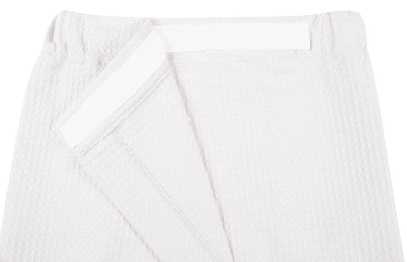 sunshinemall Women's Lightweight Bath Shower Wrap Waffle Spa Robes Bathrobe Quick Dry Cover Up with Adjustable Closure, White, 2X-Large - Image 4