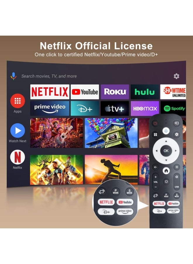 Generic - Netflix Licensed Smart Projector– Android 13, WiFi 6, Bluetooth 5.3, Native 1080P, 400 ANSI Lumens, Auto Keystone - Image 1