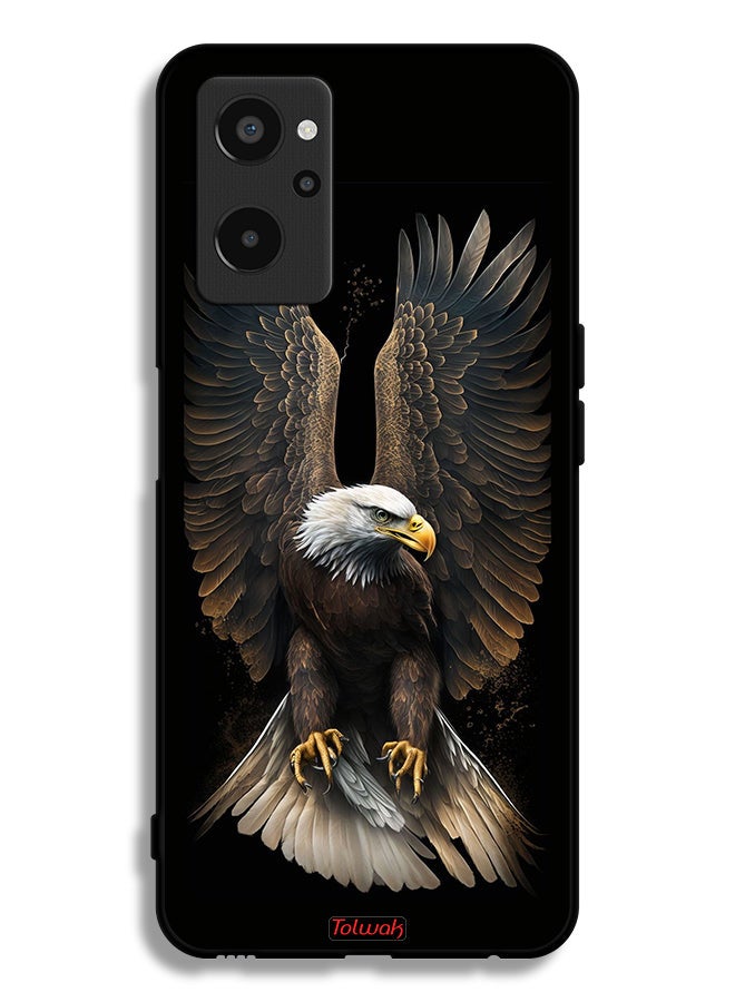 Tolwak Realme 9i 4G Protective Case Cover Eagle Spread Wings - Image 2
