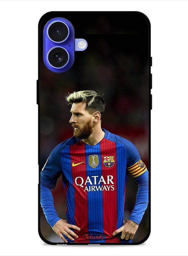 Tolwak Apple iPhone 16 Plus Protective Case Cover Messi Barcelona - Image 1