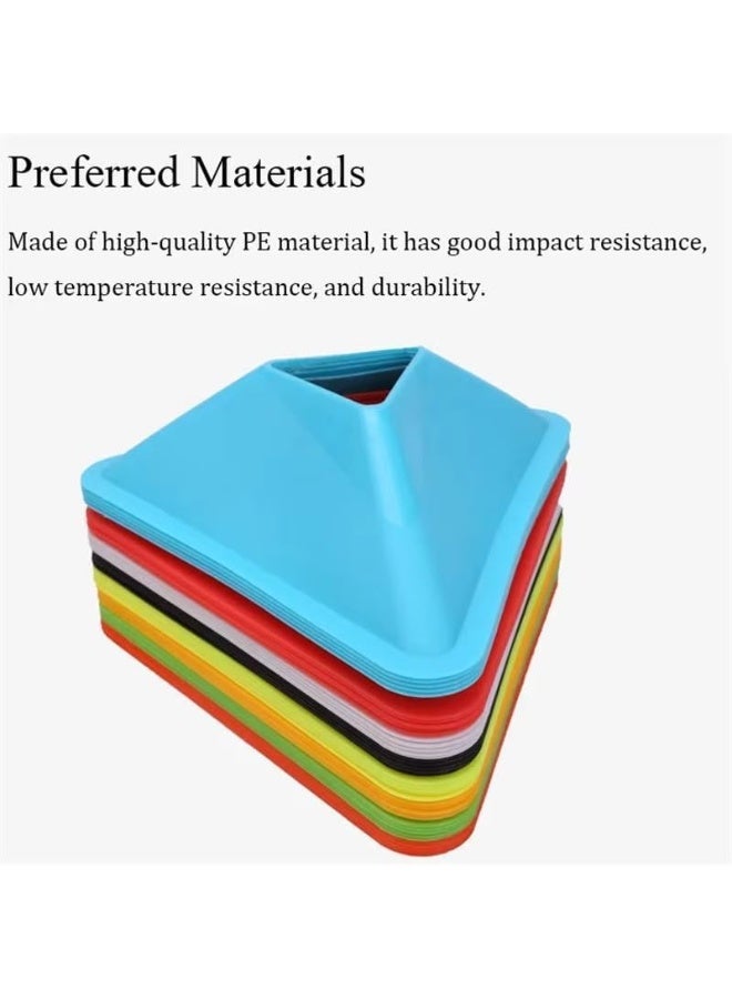 كيوشوب أقماع تدريب رياضية مخروطية – Training Cones لكرة القدم والتمارين الرياضية – أقماع تحديد المسار للتدريب واللياقة - Image 5