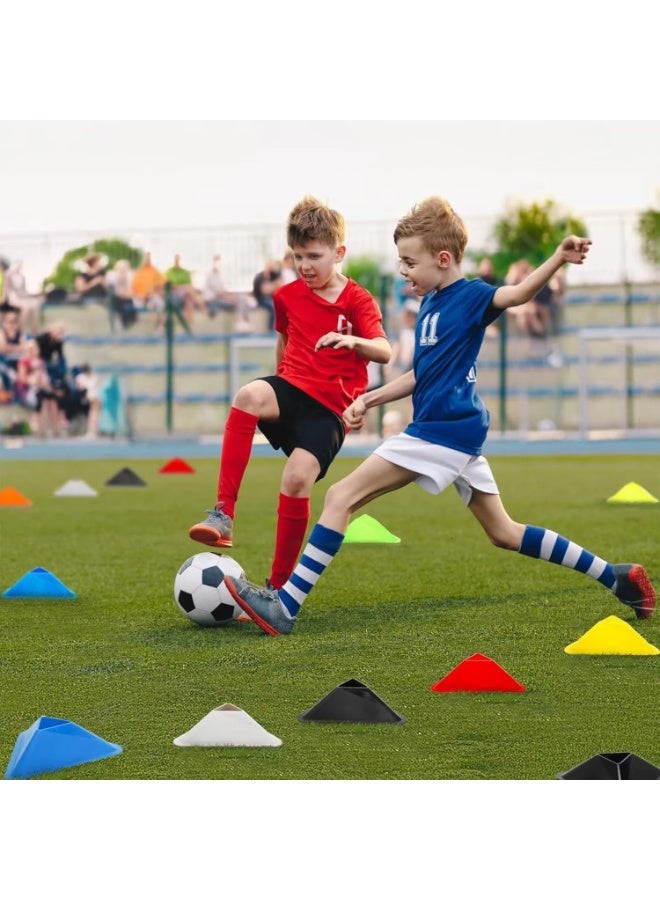 كيوشوب أقماع تدريب رياضية مخروطية – Training Cones لكرة القدم والتمارين الرياضية – أقماع تحديد المسار للتدريب واللياقة - Image 2