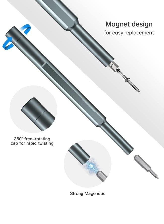 Chase Up Precision Screwdriver Set, 24 in 1 Mini Screwdriver, Magnetic Driver Bits Set, Set, S2 Alloy Steel Pocket Manual Screwdriver Tool Set, Repair Tool Kit - Image 2