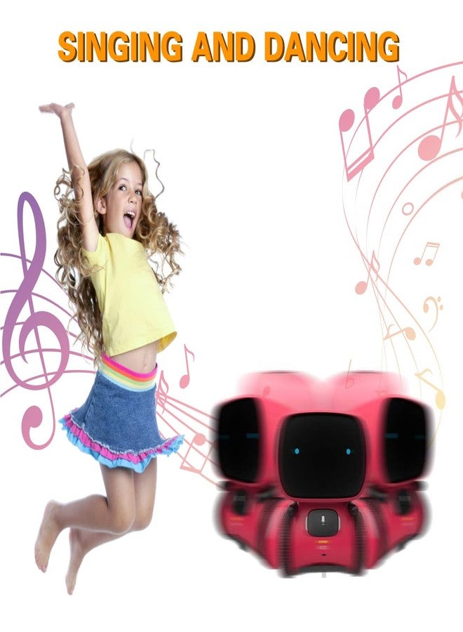 98K Robot Toys for Girls and Boys Rechargeable, Voice and Touch Sensor Robots Interactive Talking Smart Partner and Teacher with Singing, Dancing, Repeating, Toy Gifts for Kids Age 3 and Up - Image 5