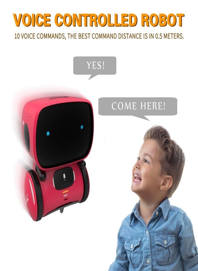98K Robot Toys for Girls and Boys Rechargeable, Voice and Touch Sensor Robots Interactive Talking Smart Partner and Teacher with Singing, Dancing, Repeating, Toy Gifts for Kids Age 3 and Up - Image 3