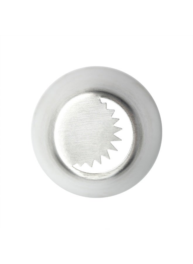 Restaurantware Russian Piping Tip, 1 Petal Cake Decor Piping Tip - #46, Corrosion-Resistant, Stainless Steel Decorating Tip For Frosting, Dishwashable, Decorate Cupcakes, Cakes, or Cookies - Image 1