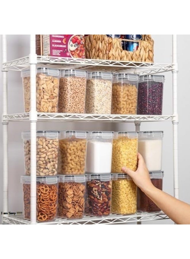 Green Tiger Airtight Food Storage Containers 12 Pieces 1.5qt / 1.6L- Plastic BPA Free Kitchen Pantry Storage Containers for Sugar, Flour and Baking Supplies - Dishwasher Safe - Include 24 Labels, Black - Image 5