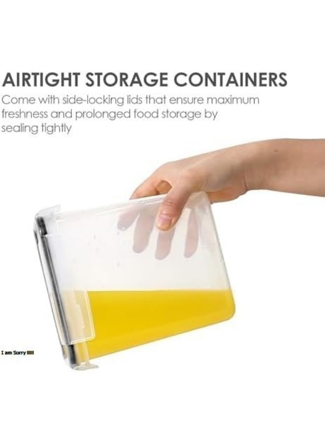 Green Tiger Airtight Food Storage Containers 12 Pieces 1.5qt / 1.6L- Plastic BPA Free Kitchen Pantry Storage Containers for Sugar, Flour and Baking Supplies - Dishwasher Safe - Include 24 Labels, Black - Image 2