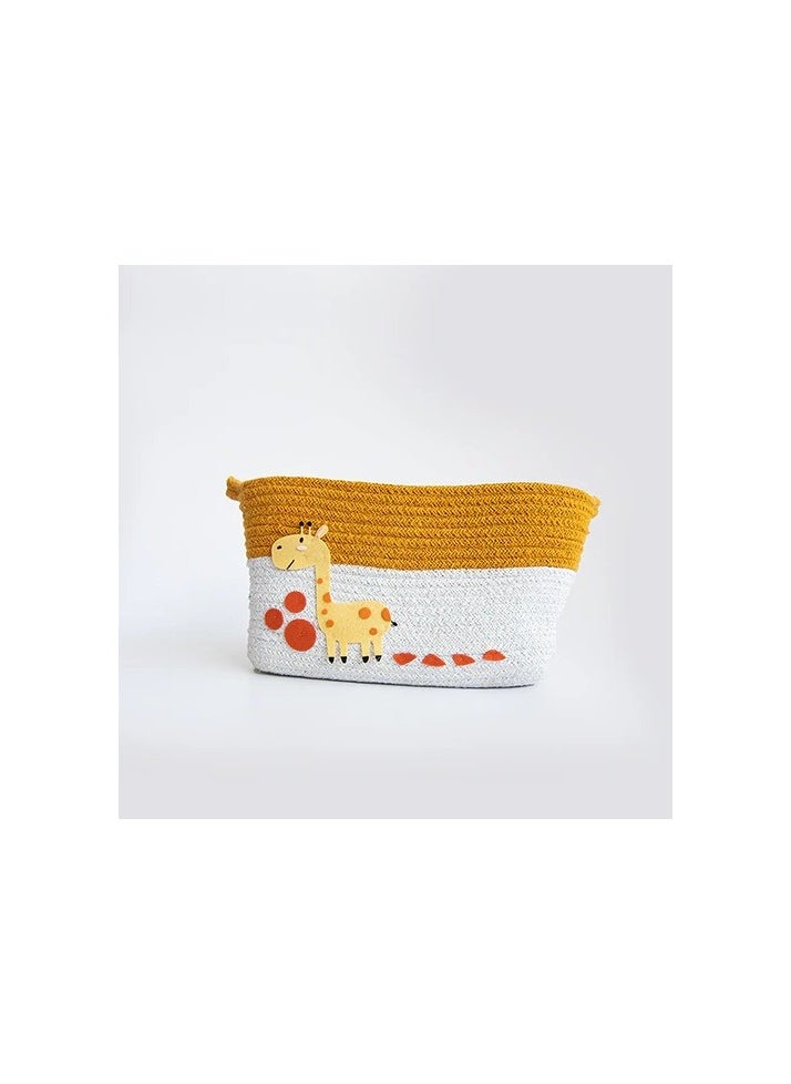 Yellow Doodle - Yellow Doodle Cotton Rope Baskets - Baby Giraffe (Set Of 2) - Image 1