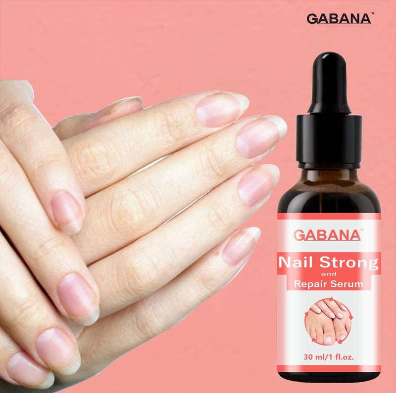 GABANA GABANA Niacinamide Face Serum and Nail Strong and Repair serum for Men and Women Combo of 2 Each 30 mlSERUM for Glowing Skin serum for Acne and Dark Spots SeRum for Cracked and Damaged Nails SerUM - Image 3