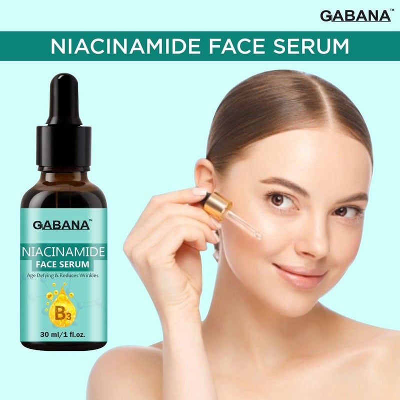 GABANA GABANA Niacinamide Face Serum and Nail Strong and Repair serum for Men and Women Combo of 2 Each 30 mlSERUM for Glowing Skin serum for Acne and Dark Spots SeRum for Cracked and Damaged Nails SerUM - Image 2