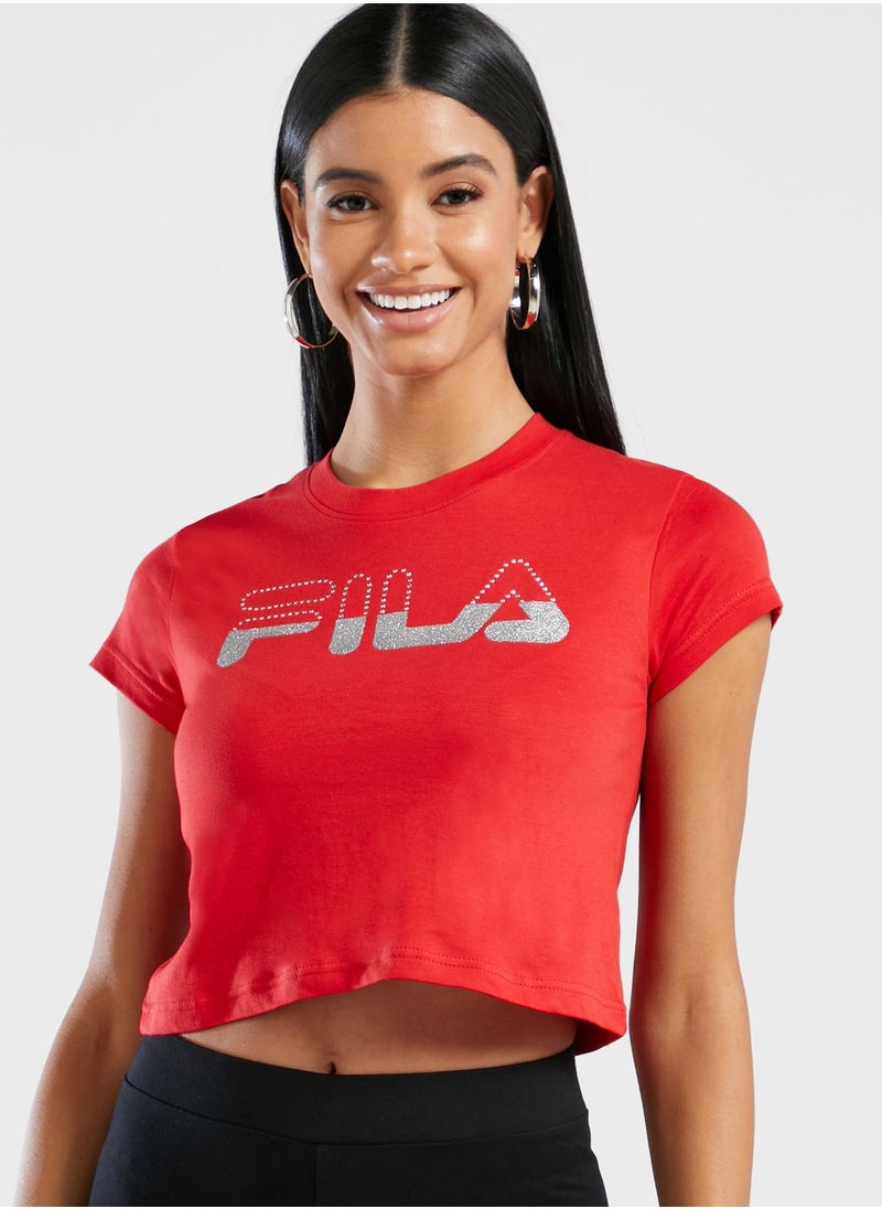 FILA - Chantal Graphic Cropped Top - Image 1