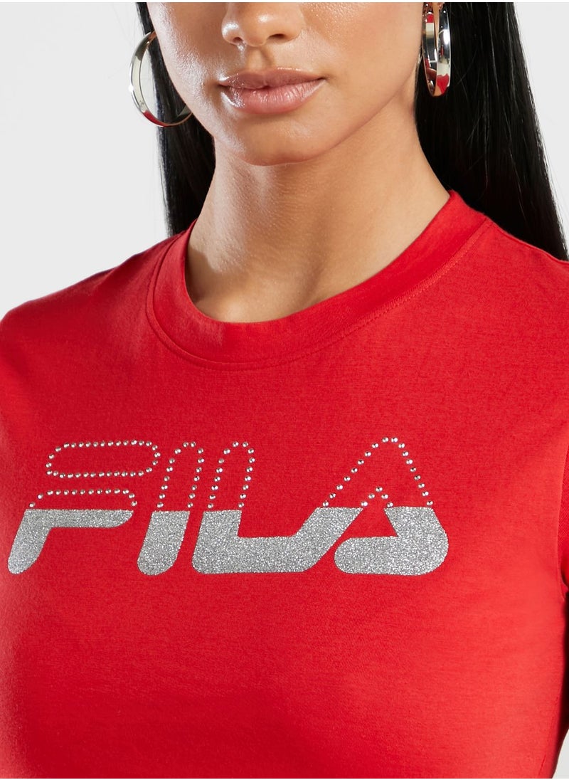 FILA - Chantal Graphic Cropped Top - Image 1