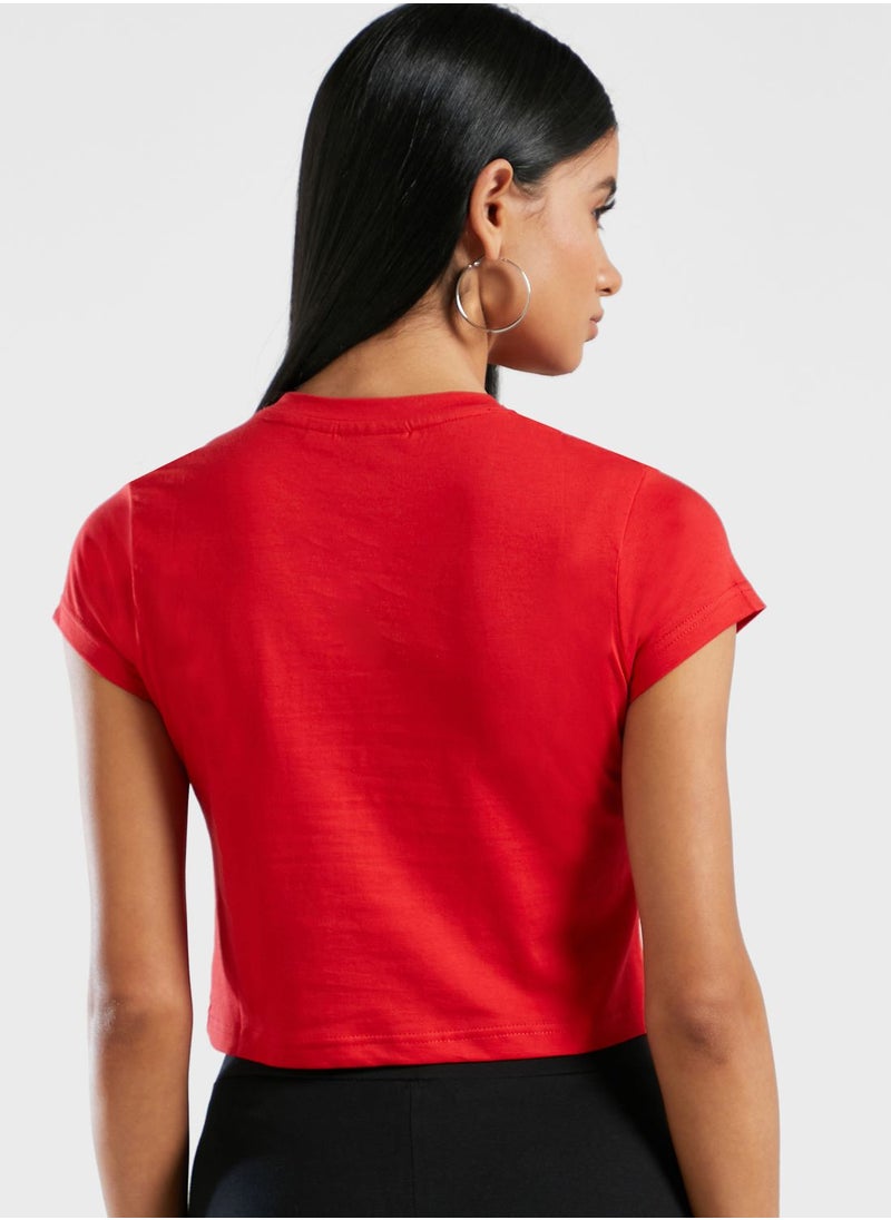 FILA - Chantal Graphic Cropped Top - Image 1