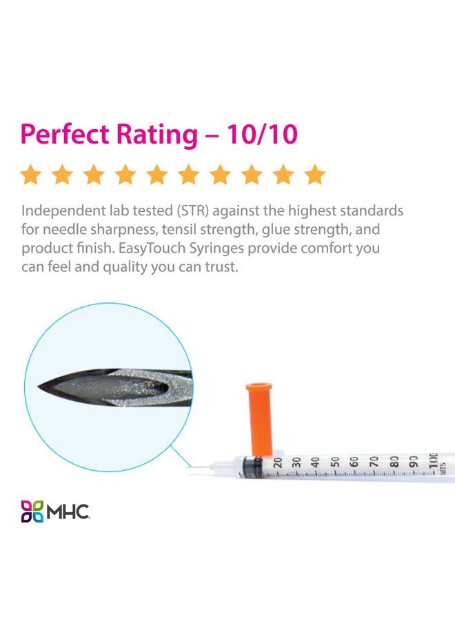 Easy Touch - EasyTouch® U-100-31G 0.3cc/mL, 5/16" 8mm (Box of 100) - Image 1