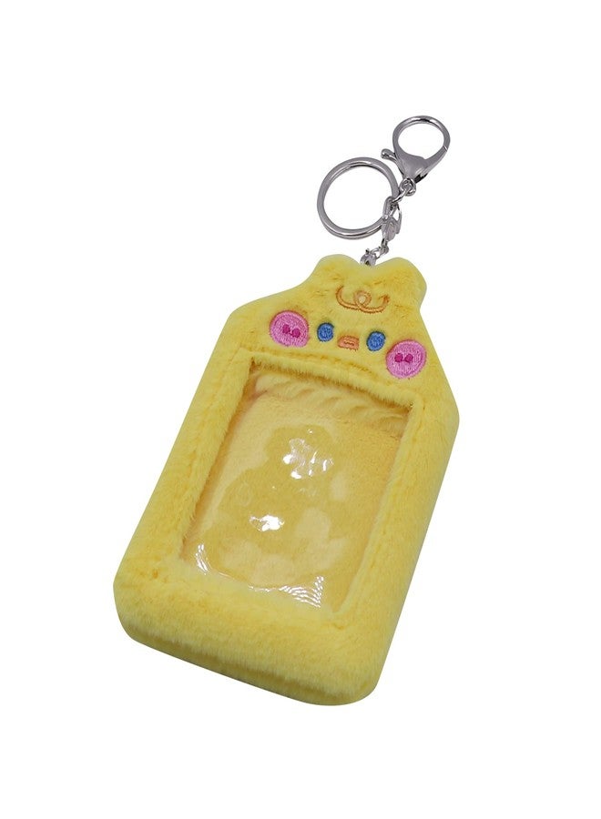 JUMISEE Cute Plush Kpop Photocard Holder with Keychain, Cartoon Photo Sleeve ID Bank Credit Card Holder Protector - Image 3