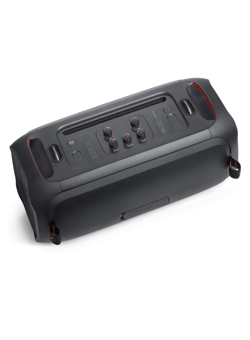 JBL Partybox On-The-Go Essential Portable Party Speaker With Built-In Lights And Wireless Mic Black - Image 5
