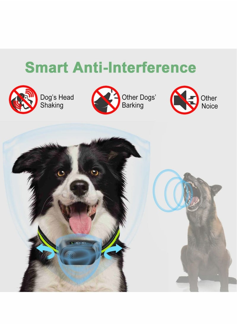 Excefore - Rechargeable Dog Bark Collar with Beep Vibration and Shock, Anti Barking Collar for Small Medium Large Dogs, Humane Dog Training Device with 5 Adjustable Sensitivity Levels - Image 1