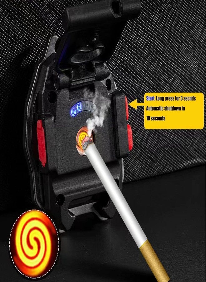 Sprysh Keychain LED Flashlights, Rechargeable Flashlights with Lighter, Whistles, Bottle Opener, Magnet Base 800 Lumens COB Light Mode Portable Emergency Light for Outoor Hiking (Pack of 1) - Image 3